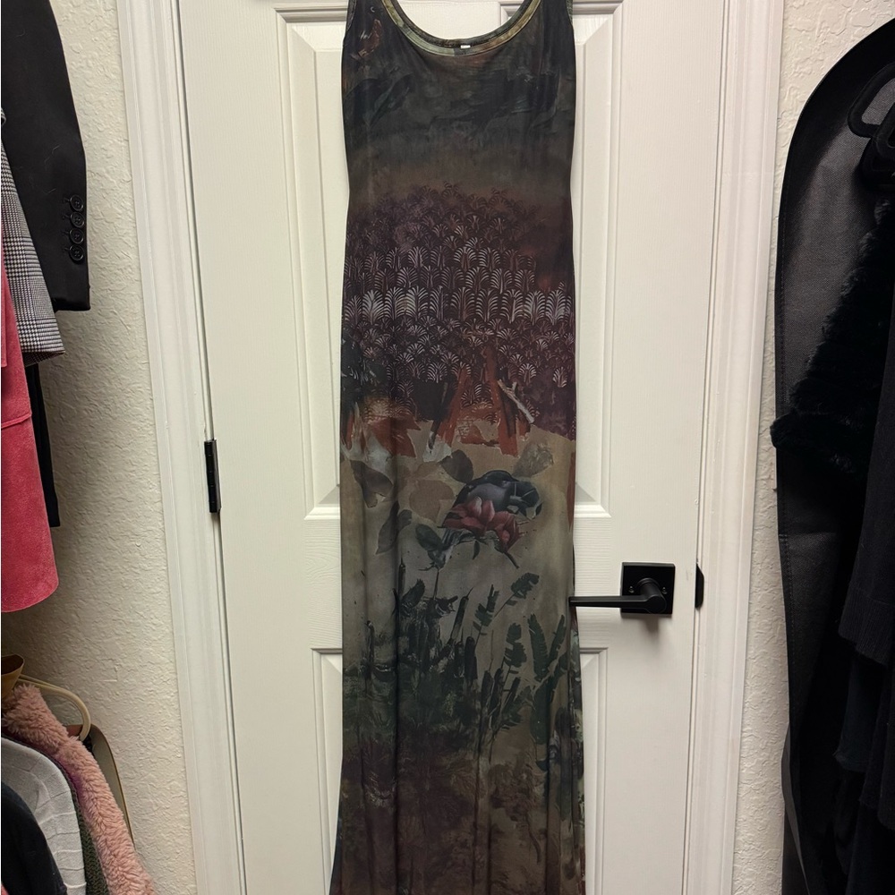 Multicolor 90’s Maxi Dress
